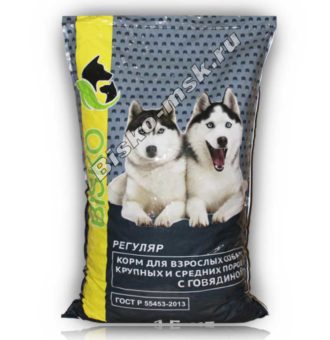 Биско Регуляр с говядиной и рисом 15 кг.