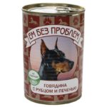 Консервы для собак Ем Без Проблем Говядина с рубцом и печенью, 410 г