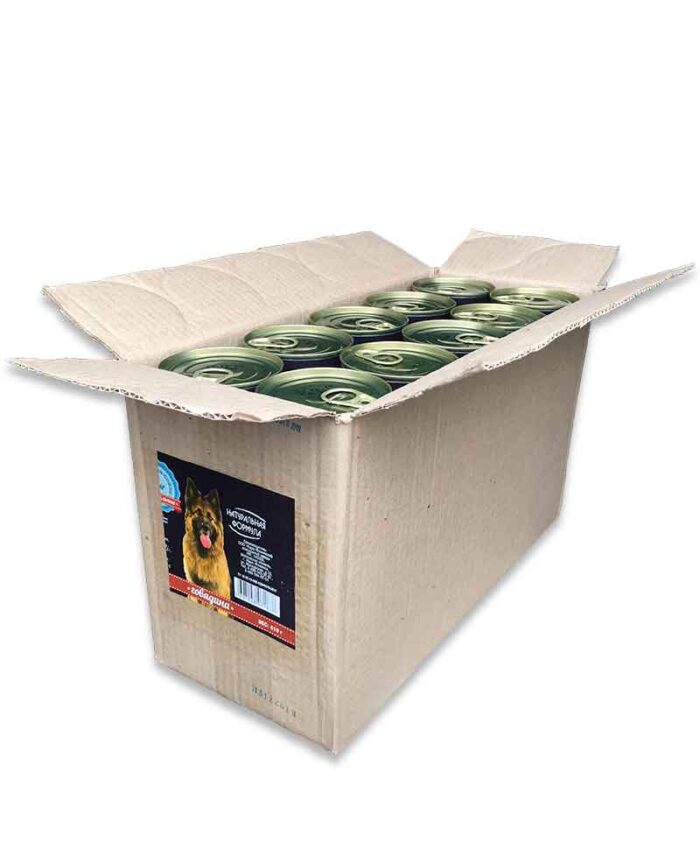 Консервы для собак Натуральная Формула Говядина, 410 г упаковка (20 шт)