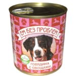 Консервы для собак Ем Без Проблем Говядина с овощами, 750 г