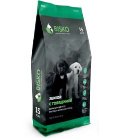 Биско Юниор+ с говядиной и рисом 15 кг.
